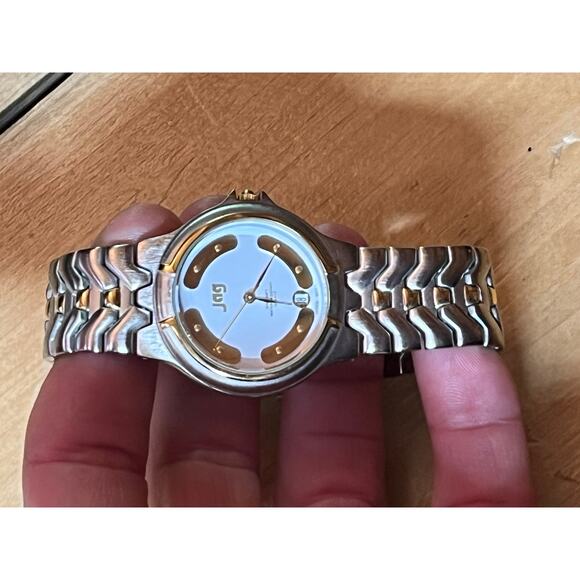 Vintage JAG Japan Mov't watch. Silver & Gold Tone. Untested. - Picture 1 of 10